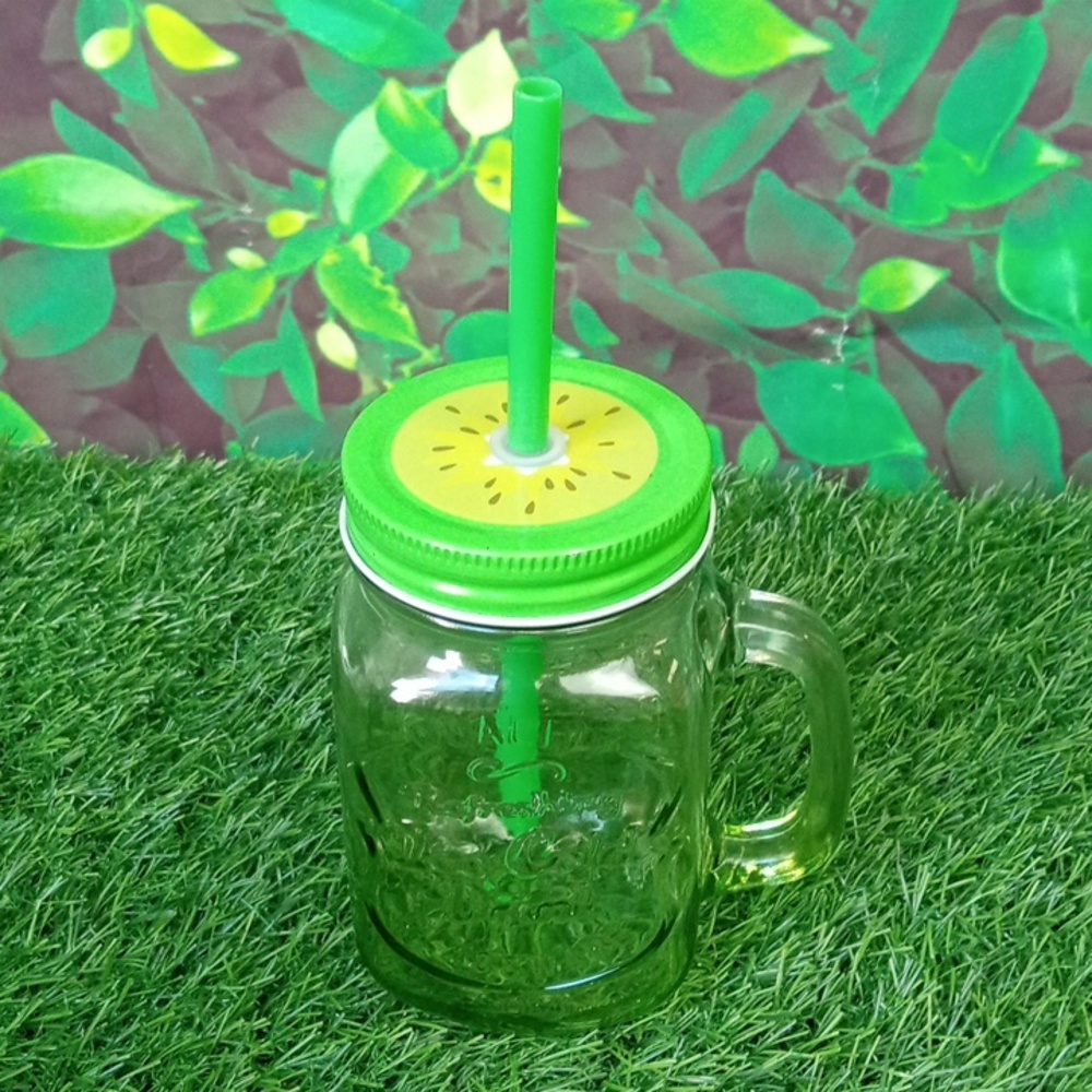 ⛱️ Lime Mason Jar Drinkware